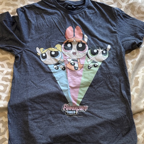 Gildan Tops - Powerpuff Girls Gray T-Shirt adult